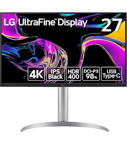LG 27UP550N 27” 4K UHD IPS USB-C Monitor with HDR10 & 90W Charging